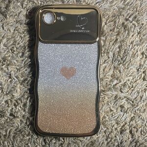 Glittery Gold and Silver Phone Case